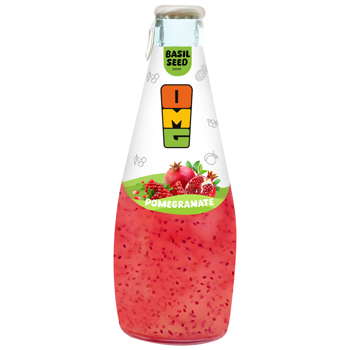 Basil Seed Drink – Pomegranate
