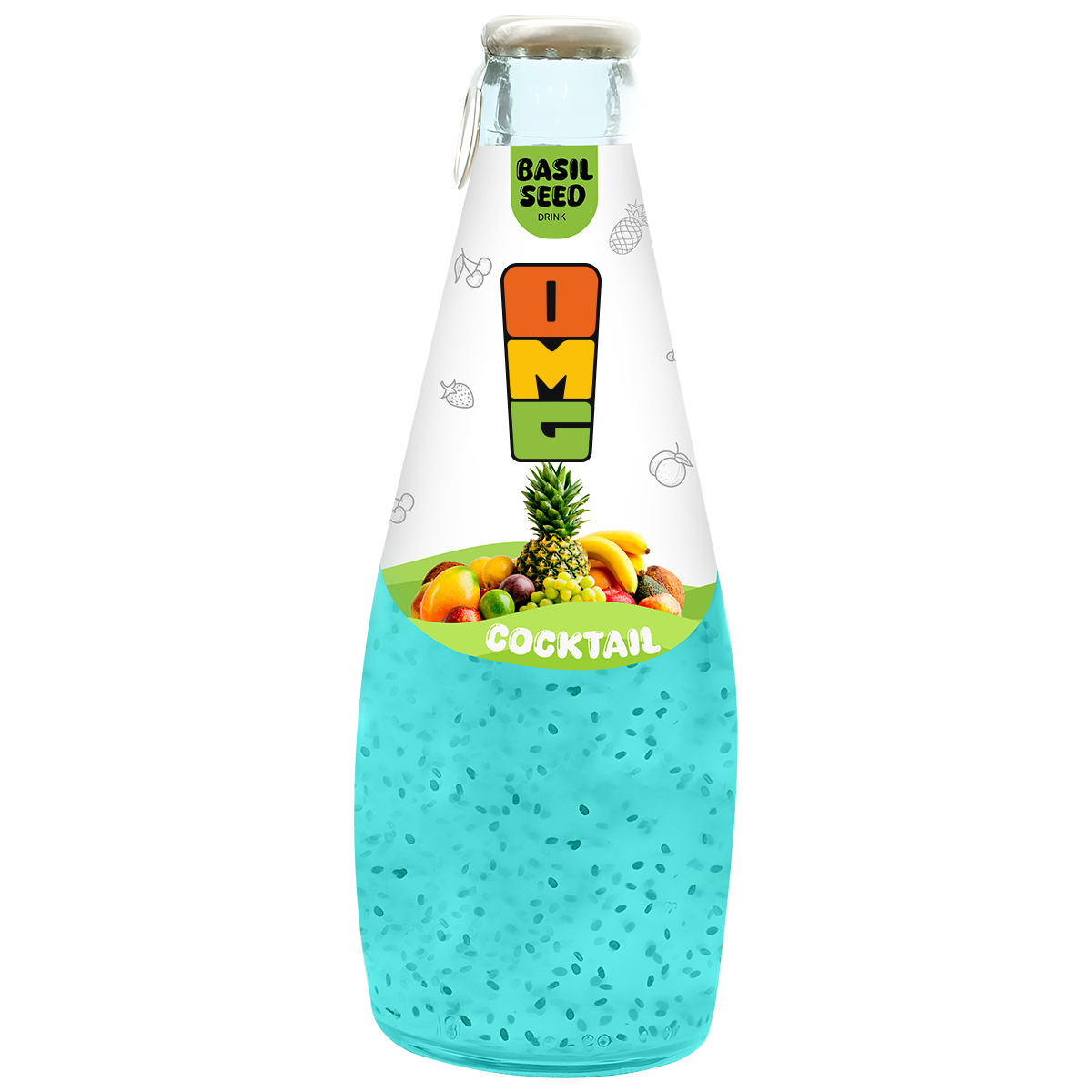 Basil Seed Drink – Fruit Cocktail